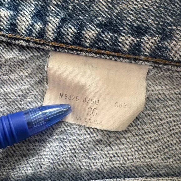 Underground Industrial Wear Vintage 90s Distressed Faded Blue Men's 26x31 Jeans - Picture 4 of 10